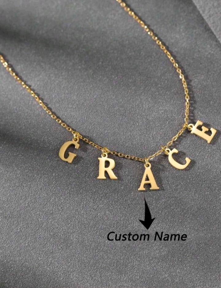 Customized Letter Name Necklace